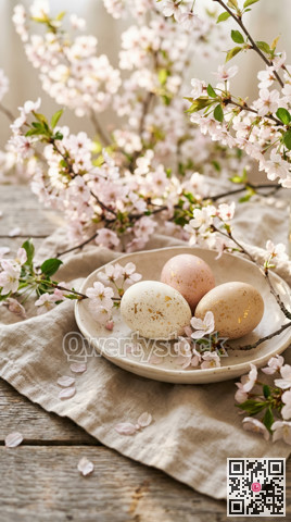 A multitude of painted Easter eggs. Visual aesthetics