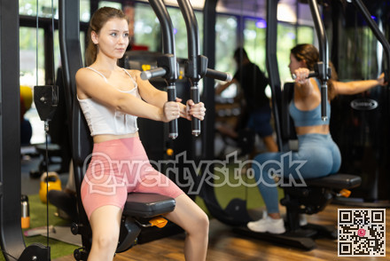 Woman doing strength training