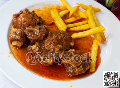 Meat for bull tail stew Rabo de toro Spain