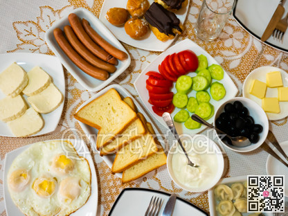 Breakfast in a Georgian hotel
