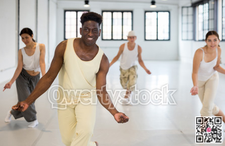 dancers training in a dance studio