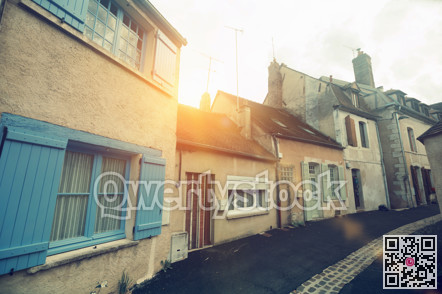Narrow streets of Auxerre, France