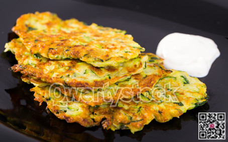 Image of pancakes from courgettes