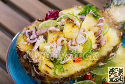 Image of stuffed pineapple