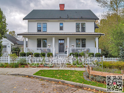 A perfect neighbourhood. Luxury family house in old colonial style